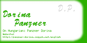 dorina panzner business card